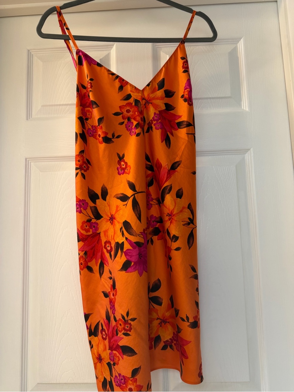 Victoria's Secret Orange Floral Slip